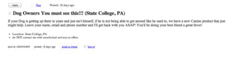 see also. . Craigs list state college